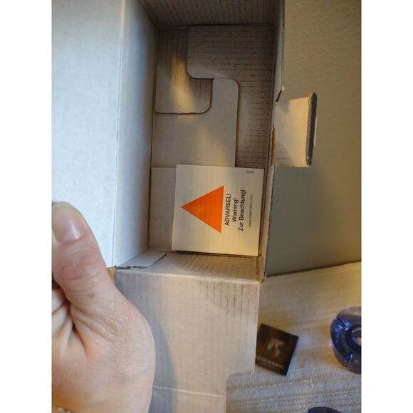 Rosendahl Grand Cru Glass Candle Stick Holders Purple GUC with original box - Picture 13 of 13